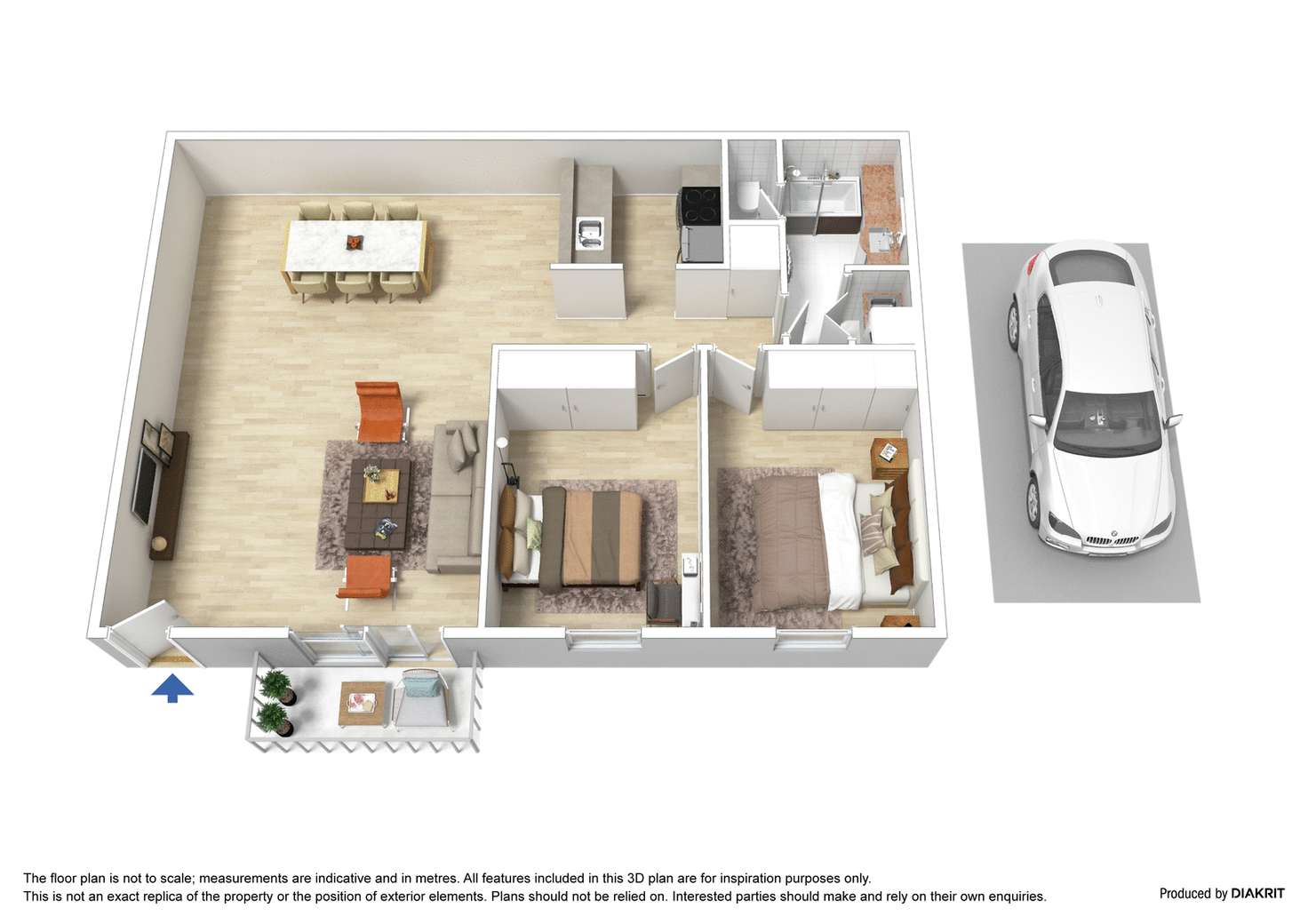 Floorplan of Homely apartment listing, 15/114 Dodds Street, Southbank VIC 3006