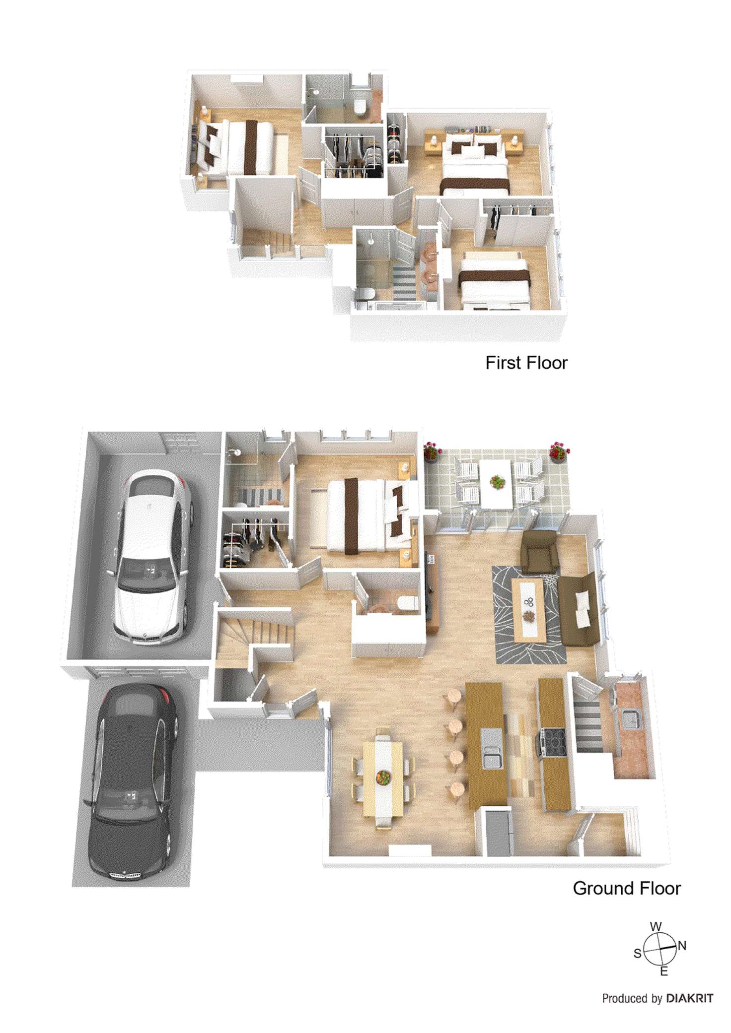 Floorplan of Homely townhouse listing, 2/57 Margot Street, Chadstone VIC 3148