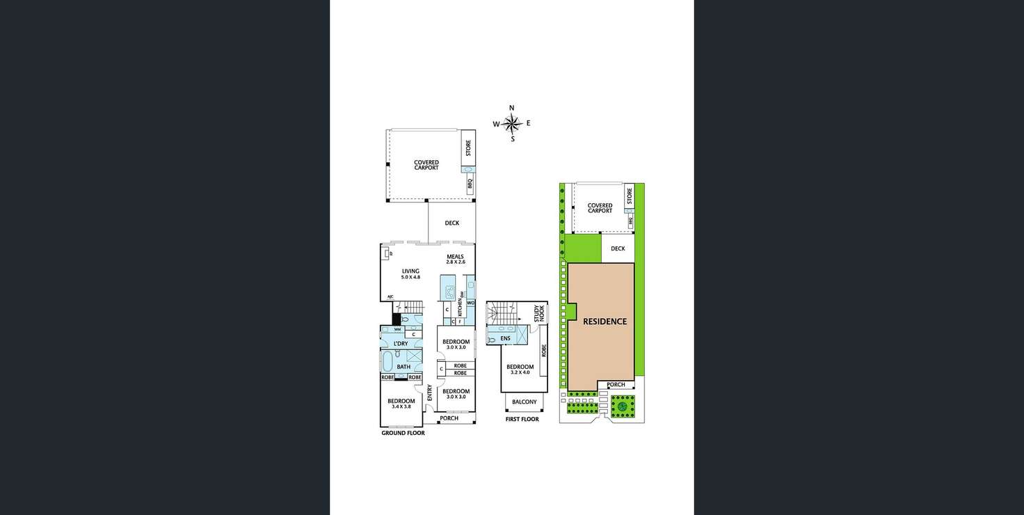 Floorplan of Homely house listing, 197 Glenlyon  Road, Brunswick East VIC 3057