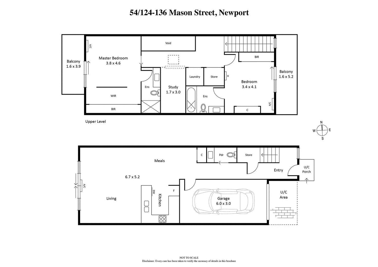 Floorplan of Homely house listing, 54/124-136 Mason Street, Newport VIC 3015