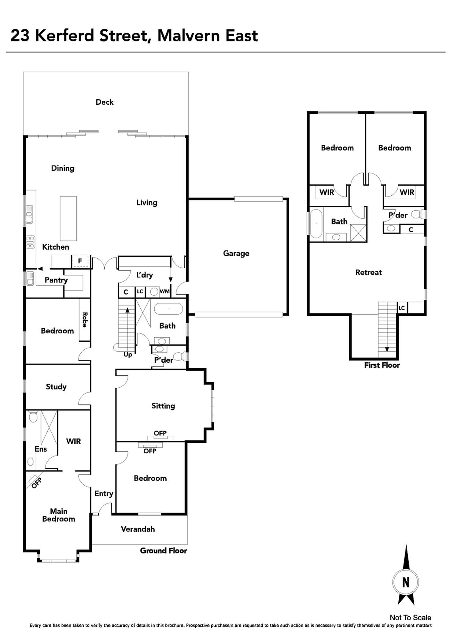 Floorplan of Homely house listing, 23 Kerferd Street, Malvern East VIC 3145