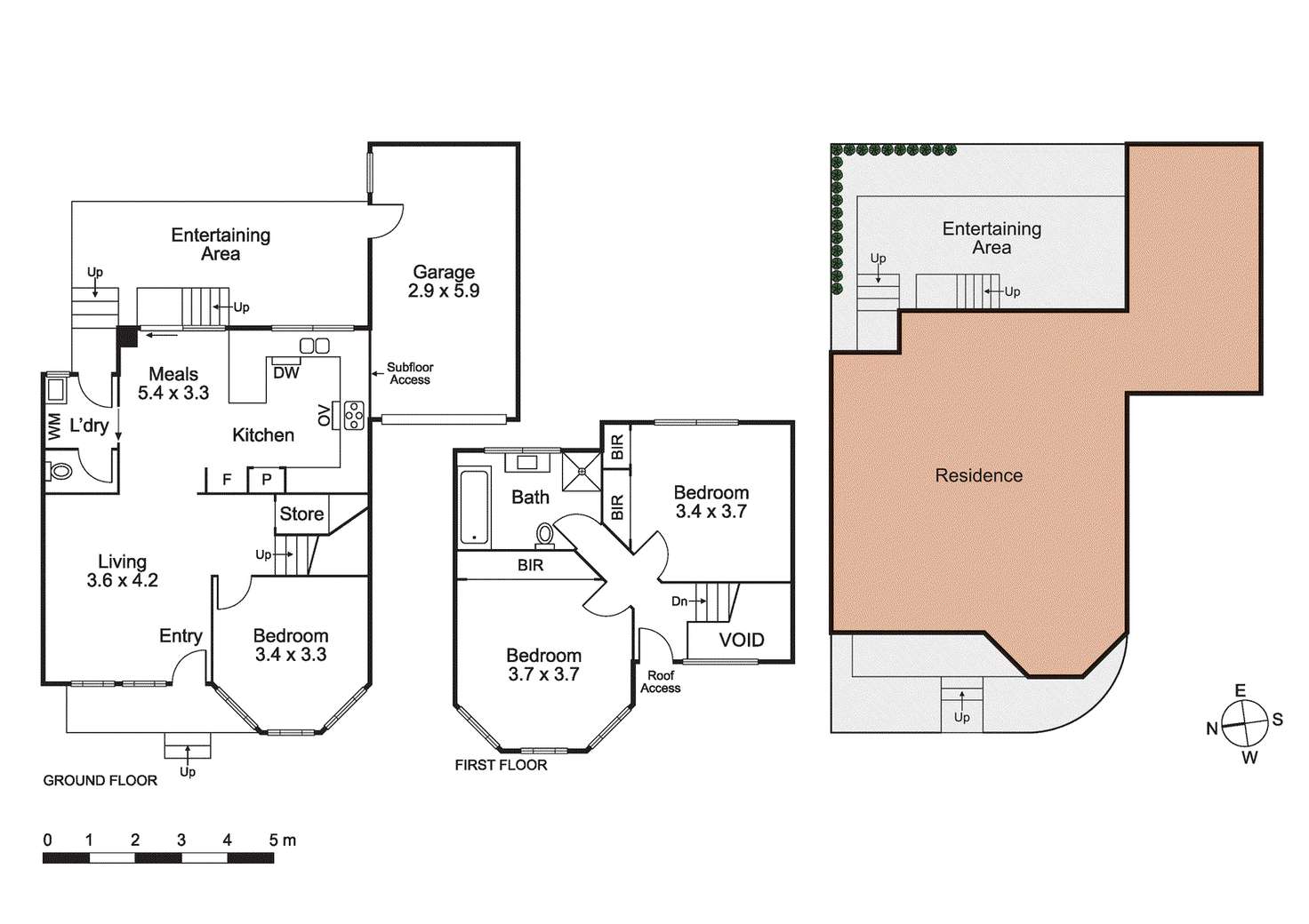 Floorplan of Homely townhouse listing, 2/84 Bruce Street, Preston VIC 3072