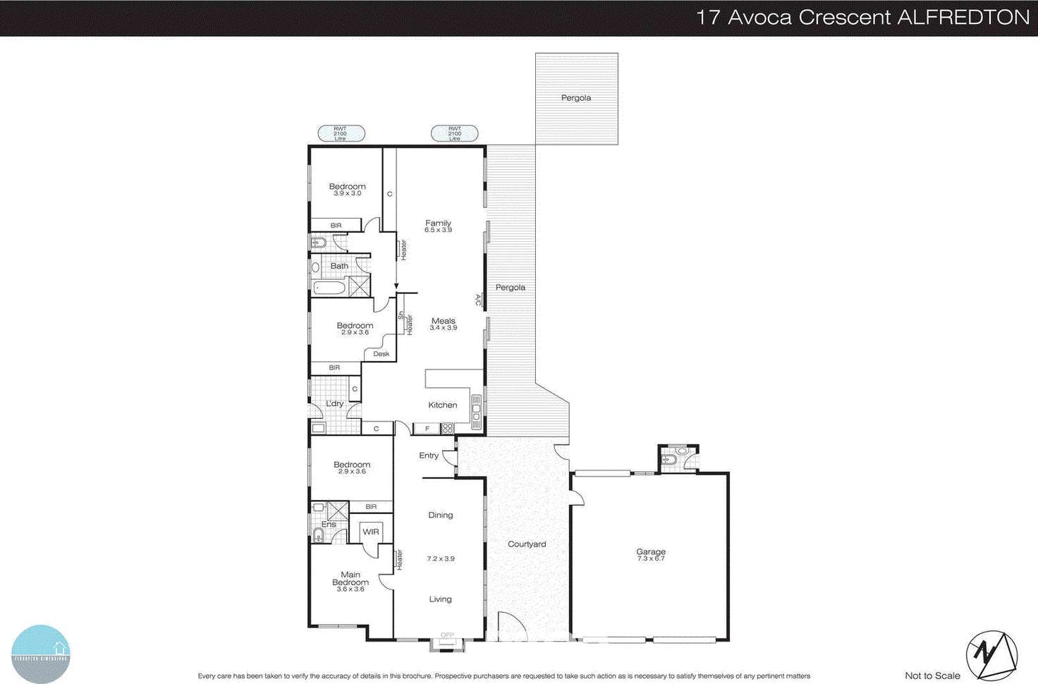 Floorplan of Homely house listing, 17 Avoca Crescent, Alfredton VIC 3350