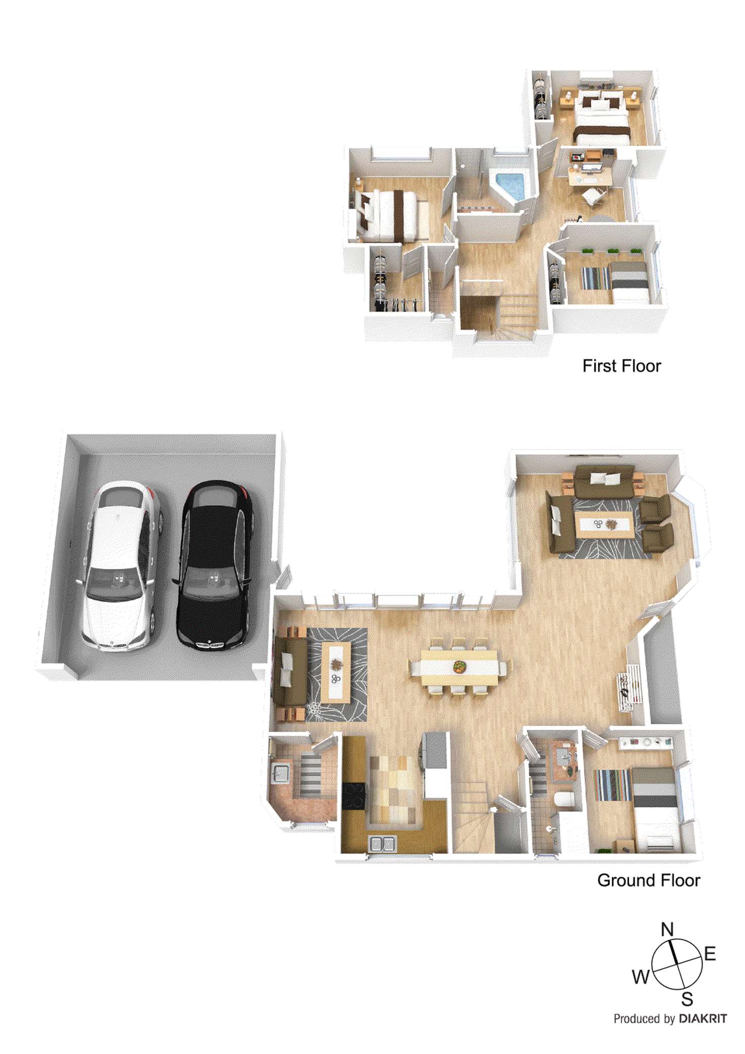 Floorplan of Homely townhouse listing, 1/37 Jacana Street, Chadstone VIC 3148