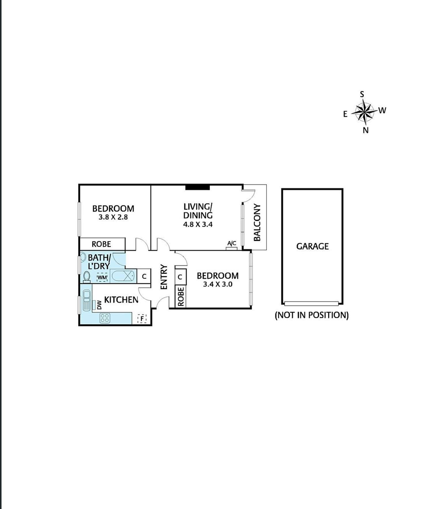 Floorplan of Homely apartment listing, 10/26 Hawthorn Glen, Hawthorn VIC 3122