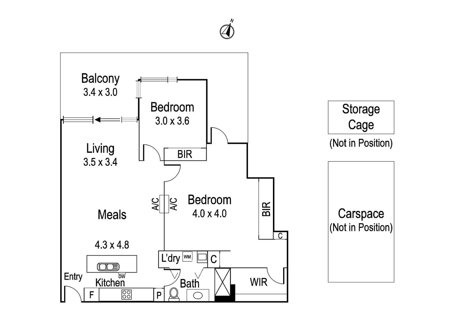 Floorplan of Homely apartment listing, 106/3 Kiernan Avenue, Ivanhoe VIC 3079