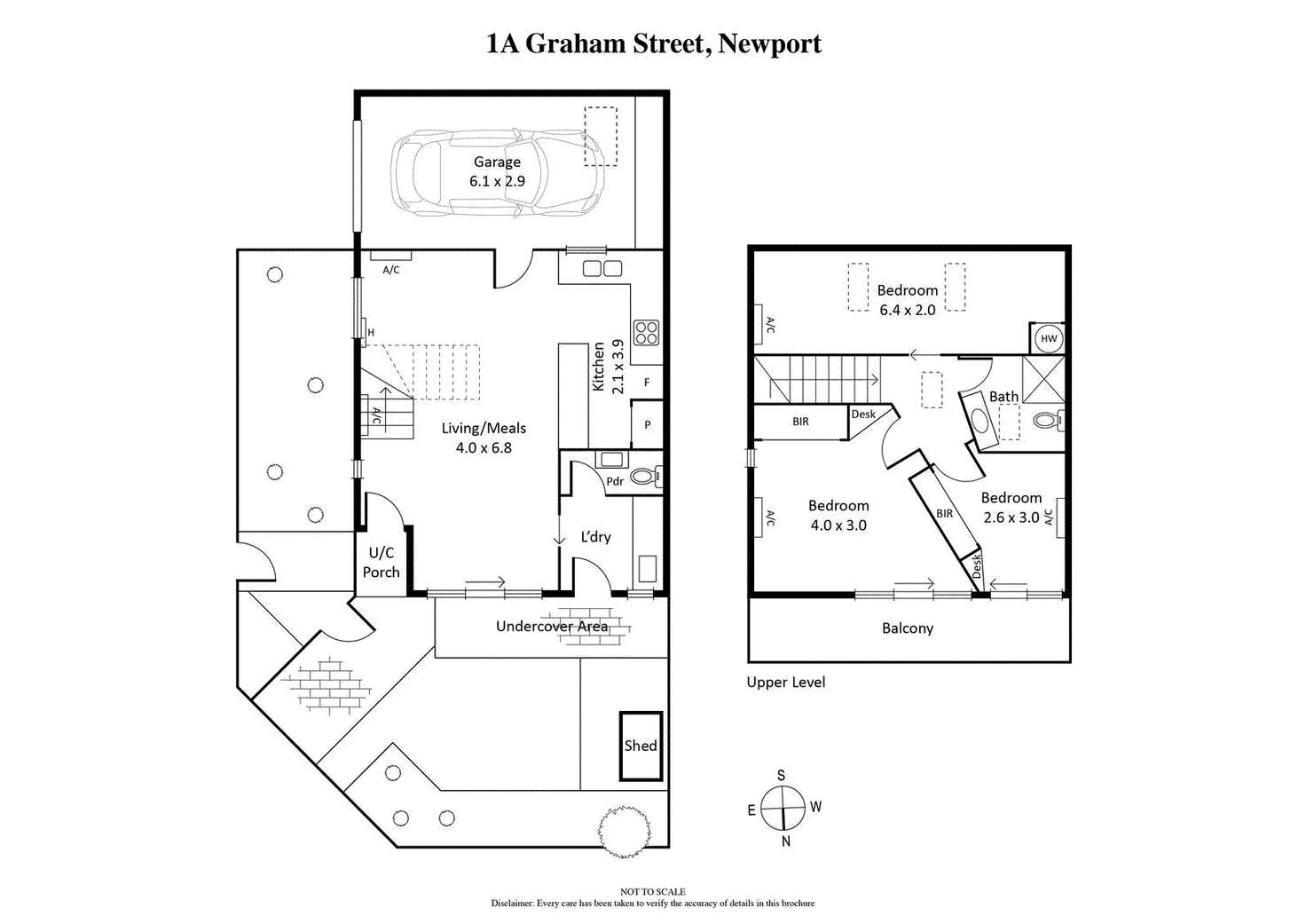Floorplan of Homely house listing, 1A Graham Street, Newport VIC 3015