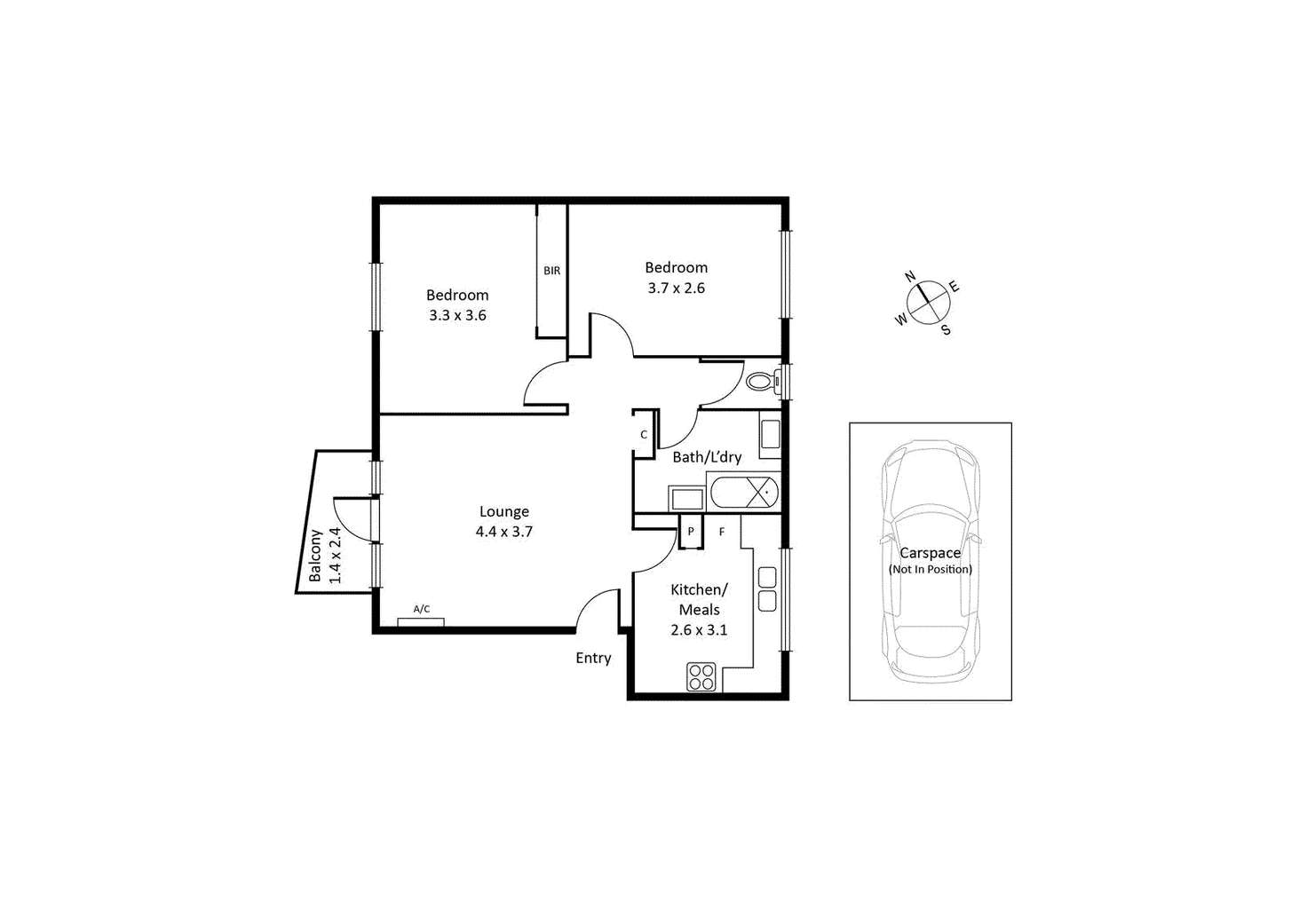 Floorplan of Homely apartment listing, 10/99 Verdon Street, Williamstown VIC 3016