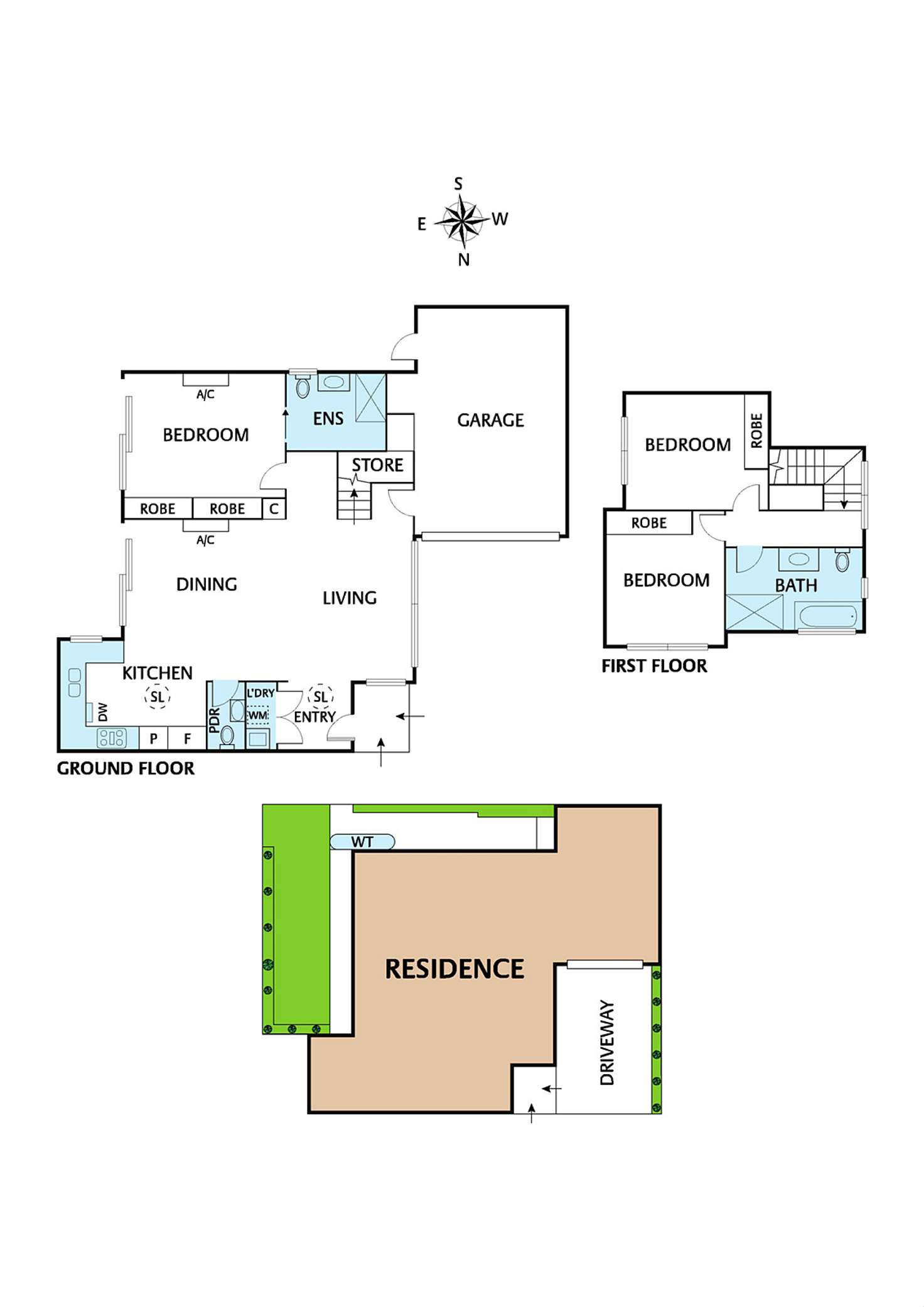 Floorplan of Homely townhouse listing, 3/39 Princes Street, Watsonia VIC 3087