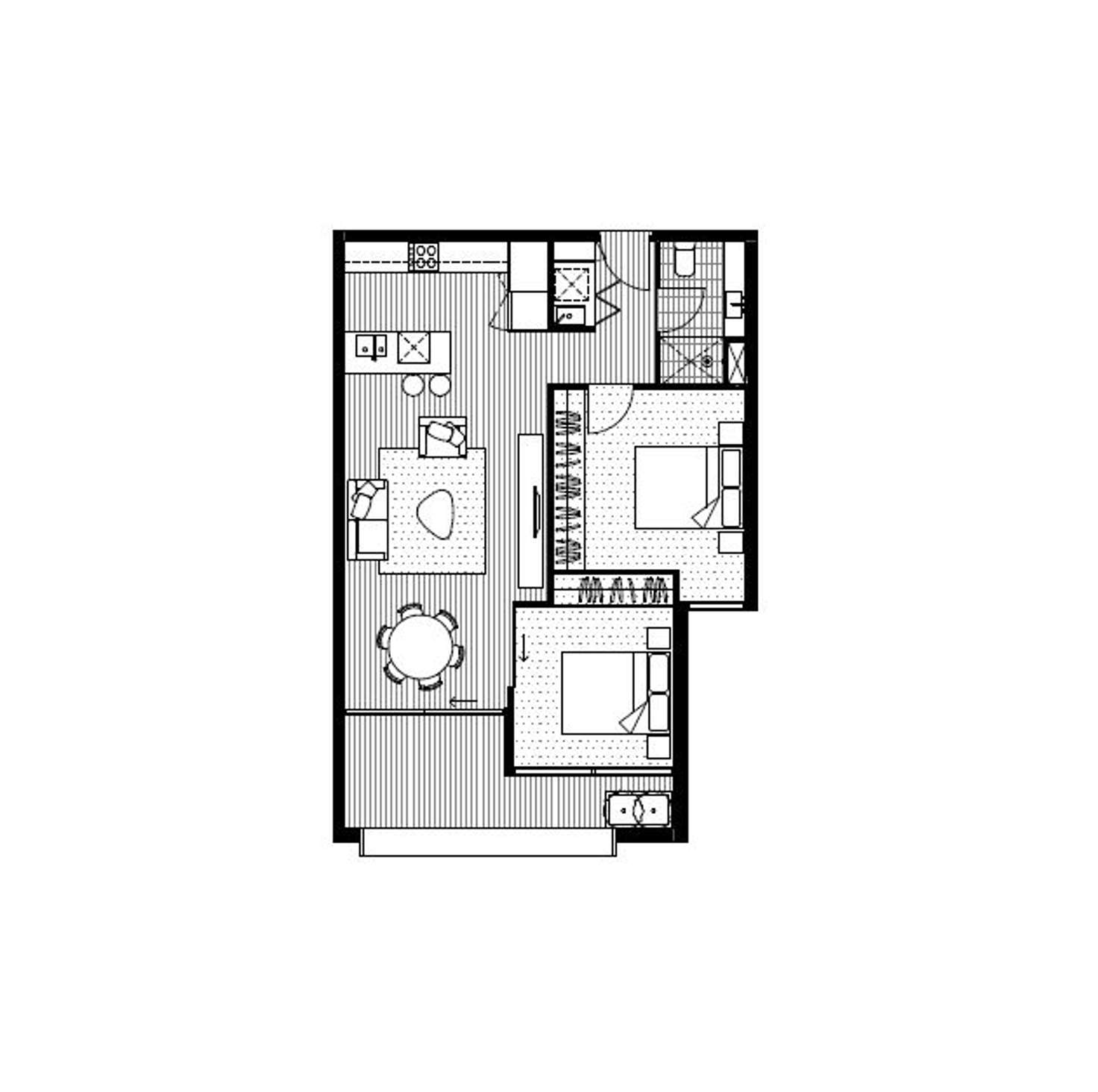 Floorplan of Homely apartment listing, 102/41 Miller  Street, Brunswick East VIC 3057