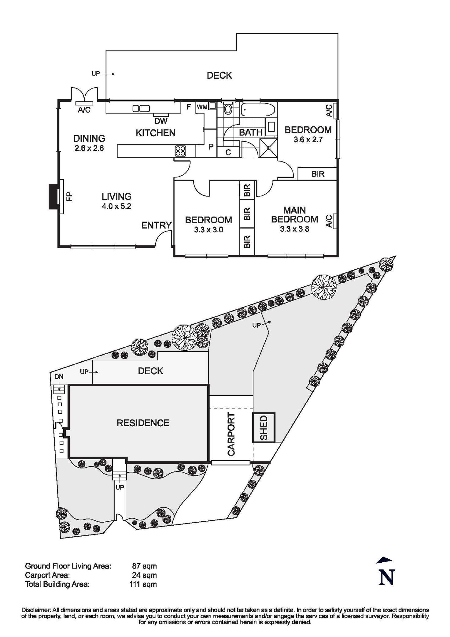 Floorplan of Homely unit listing, 1A Lake Avenue, Mitcham VIC 3132