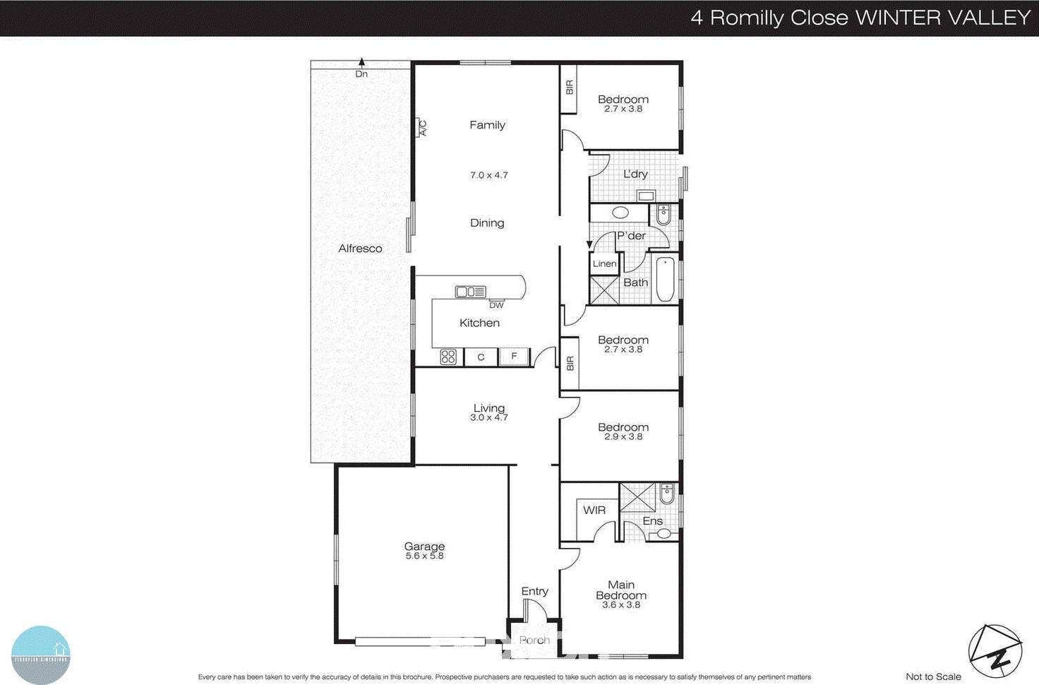 Floorplan of Homely house listing, 4 Romilly Close, Delacombe VIC 3356