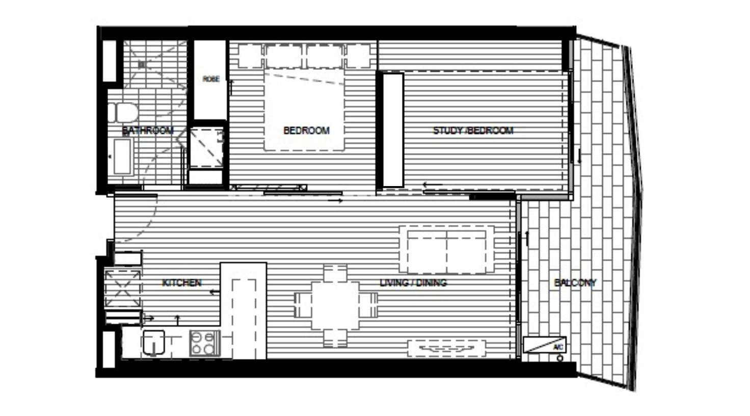 Floorplan of Homely apartment listing, 202/123 Pelham  Street, Carlton VIC 3053