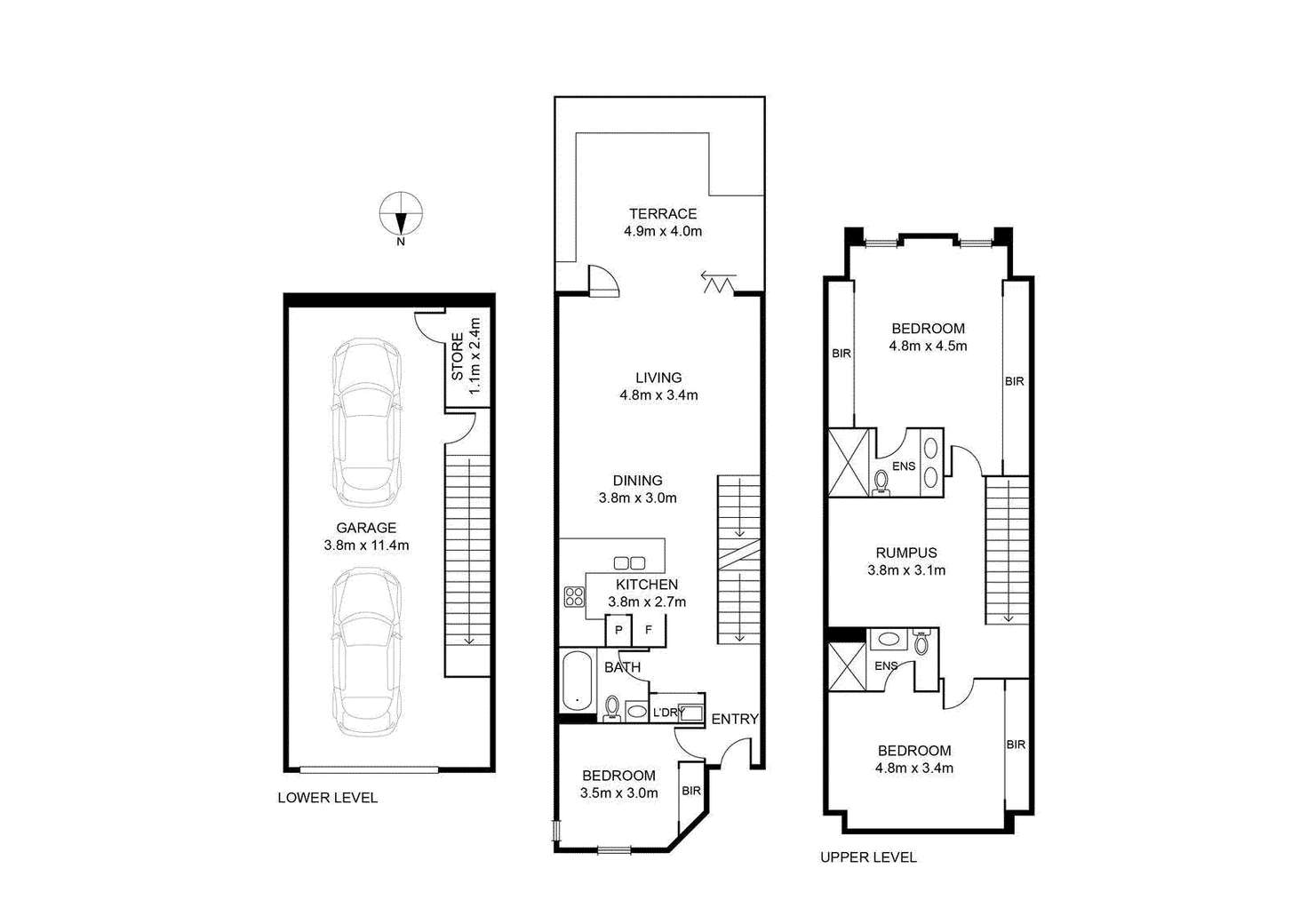 Floorplan of Homely townhouse listing, 10/456 Barkers Road, Hawthorn East VIC 3123