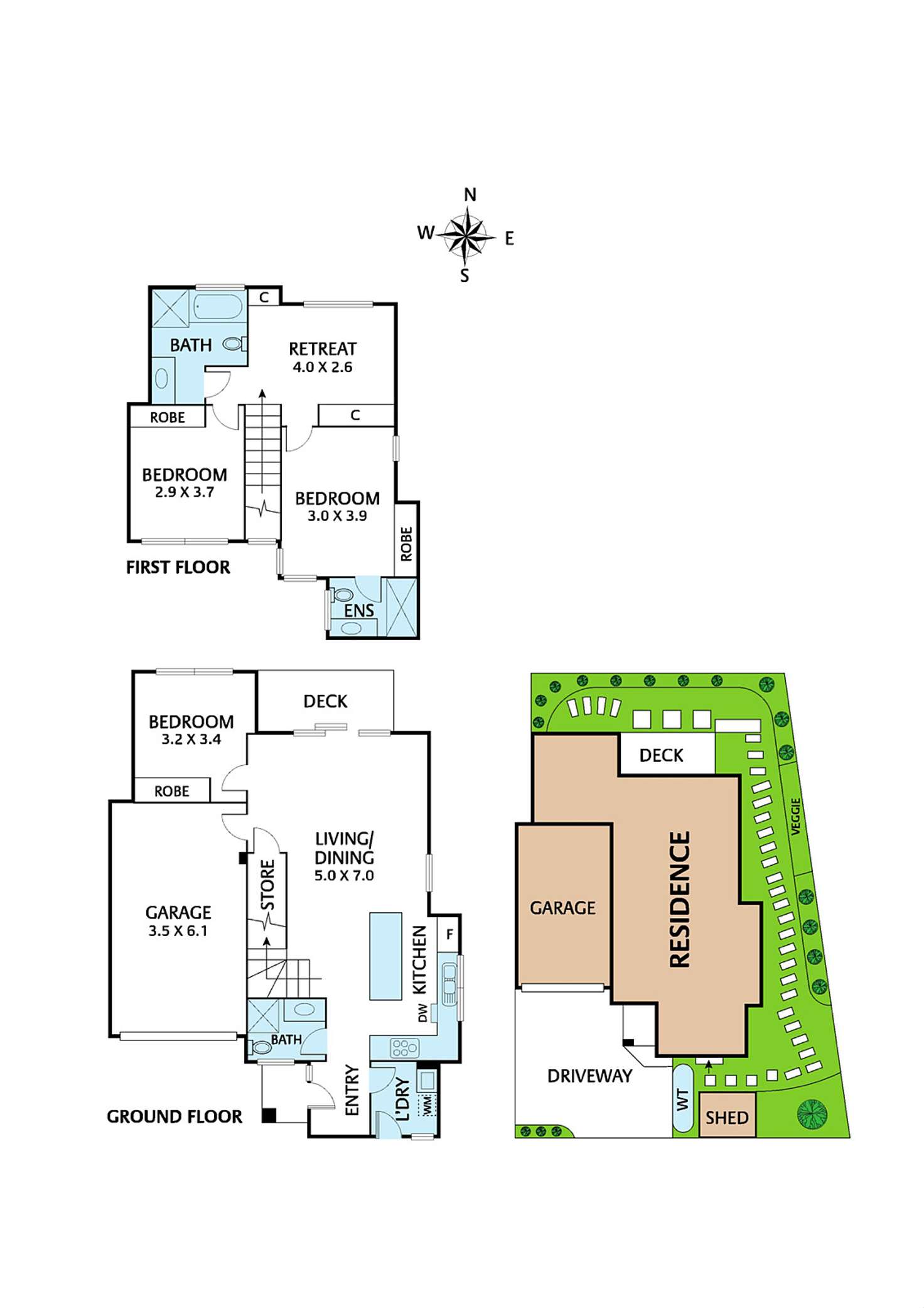 Floorplan of Homely townhouse listing, 2/97 Rooks Road, Mitcham VIC 3132