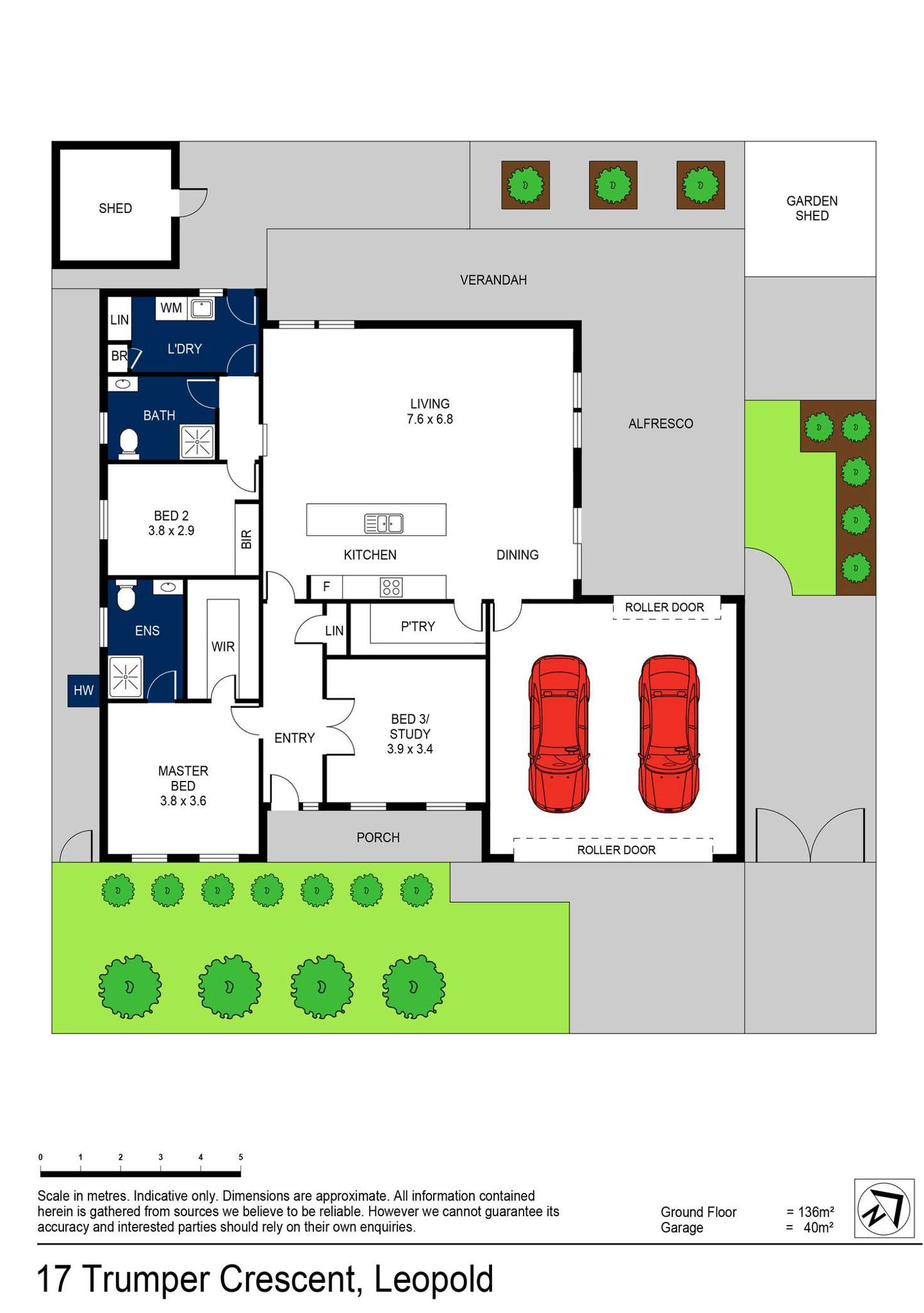 Floorplan of Homely house listing, 17 Trumper Crescent, Leopold VIC 3224