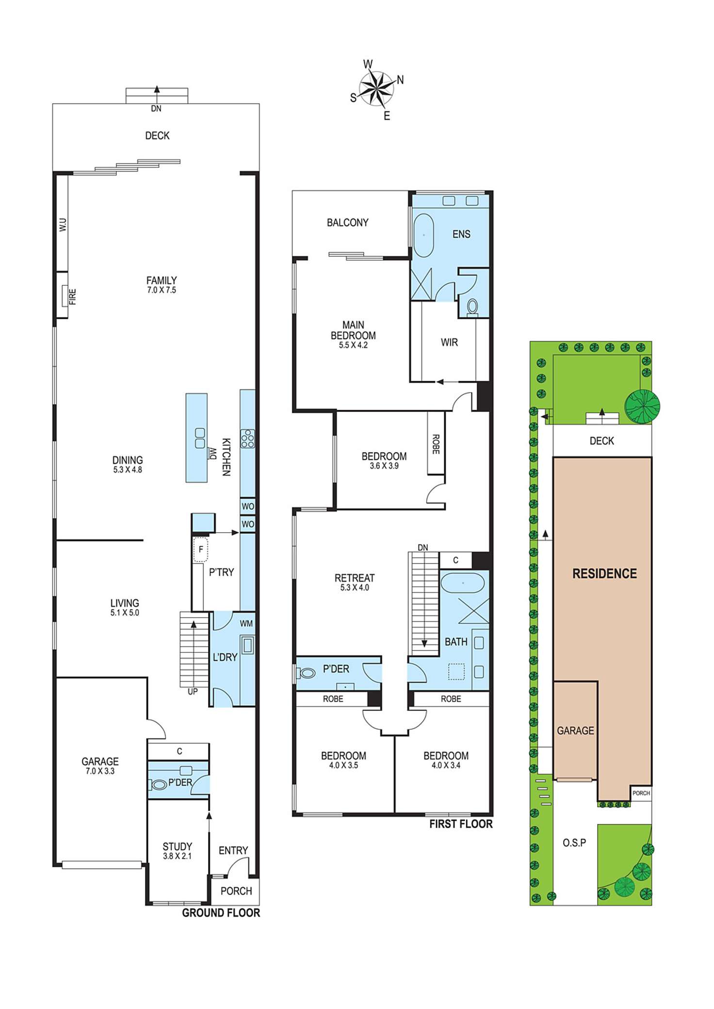 Floorplan of Homely townhouse listing, 21B Tyrone Street, Ormond VIC 3204