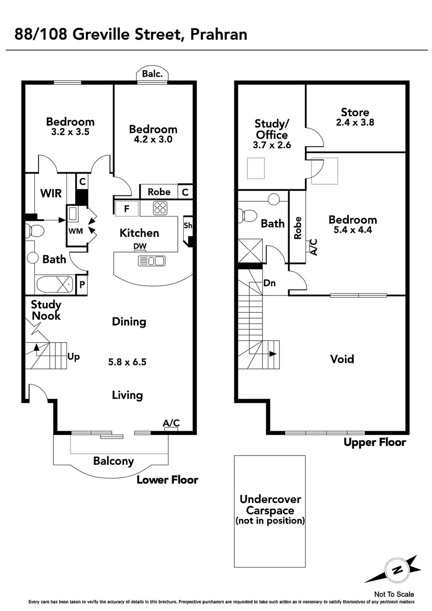 Floorplan of Homely apartment listing, 88/108 Greville Street, Prahran VIC 3181