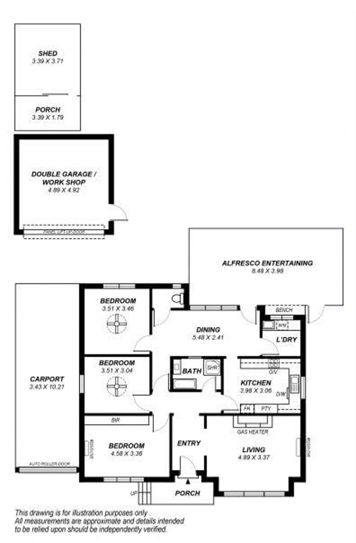 Floorplan of Homely house listing, 11 Quebec  Avenue, Clapham SA 5062