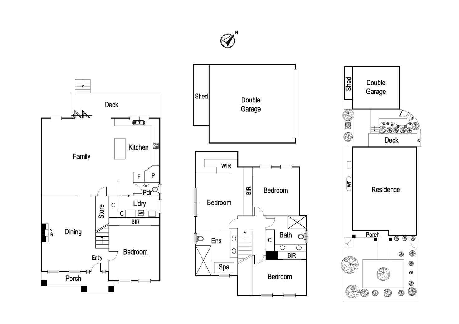 Floorplan of Homely townhouse listing, 1/207 Lower Plenty Road, Rosanna VIC 3084