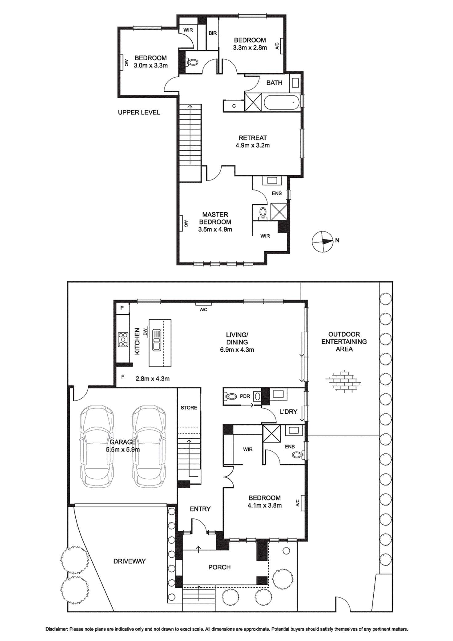 Floorplan of Homely townhouse listing, 43B Schulz Street, Bentleigh East VIC 3165