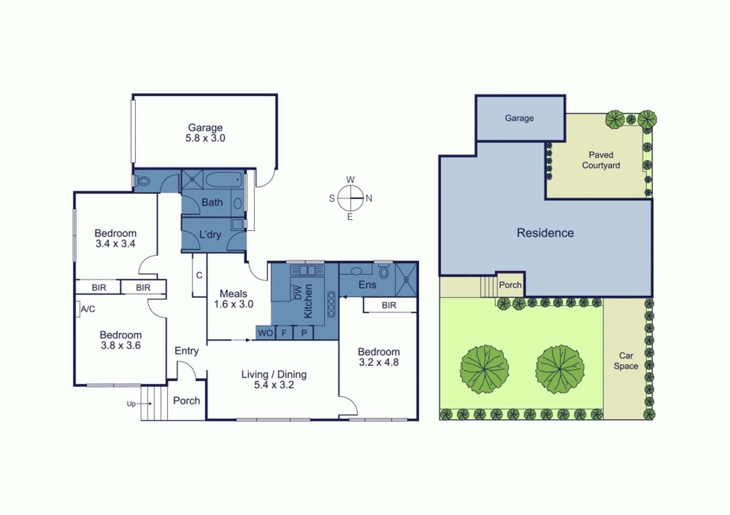 Floorplan of Homely villa listing, 1/8 Florence Road, Surrey Hills VIC 3127