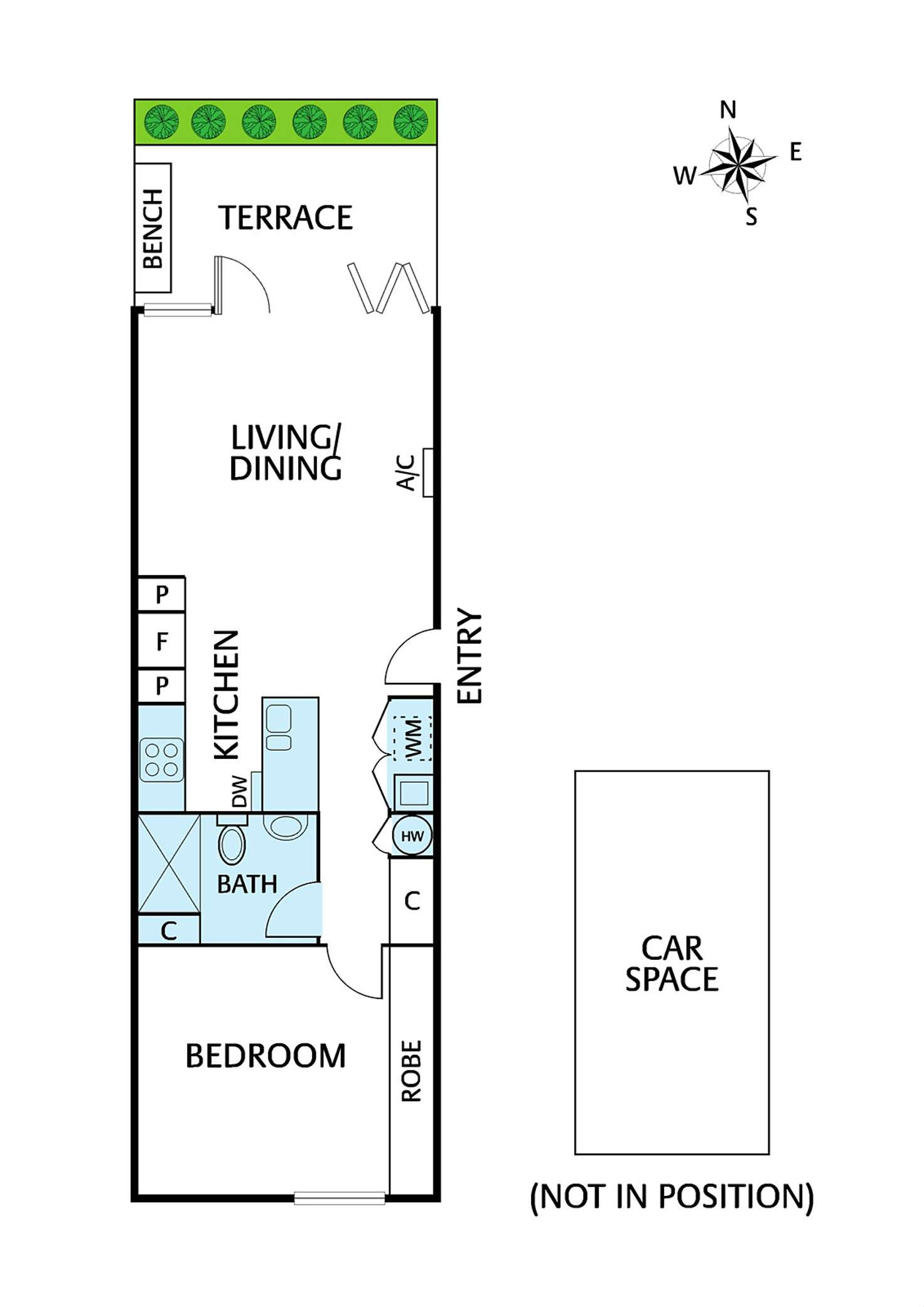 Floorplan of Homely apartment listing, 7/96 Hawdon Street, Heidelberg VIC 3084