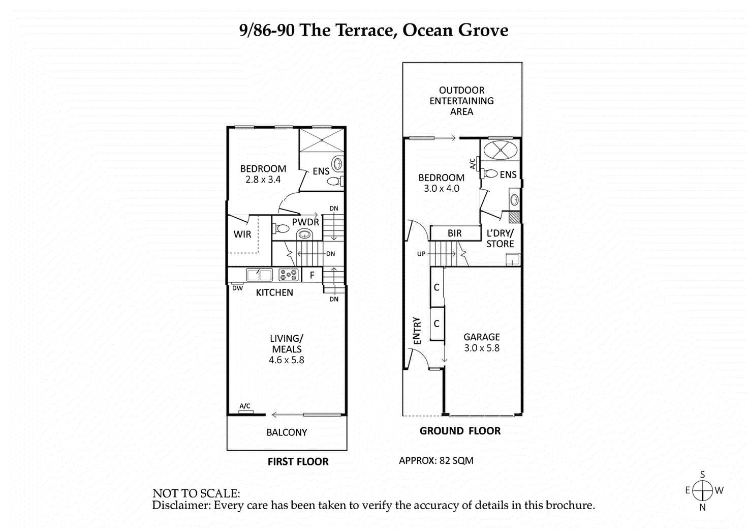 Floorplan of Homely townhouse listing, 9/86-90 The Terrace, Ocean Grove VIC 3226