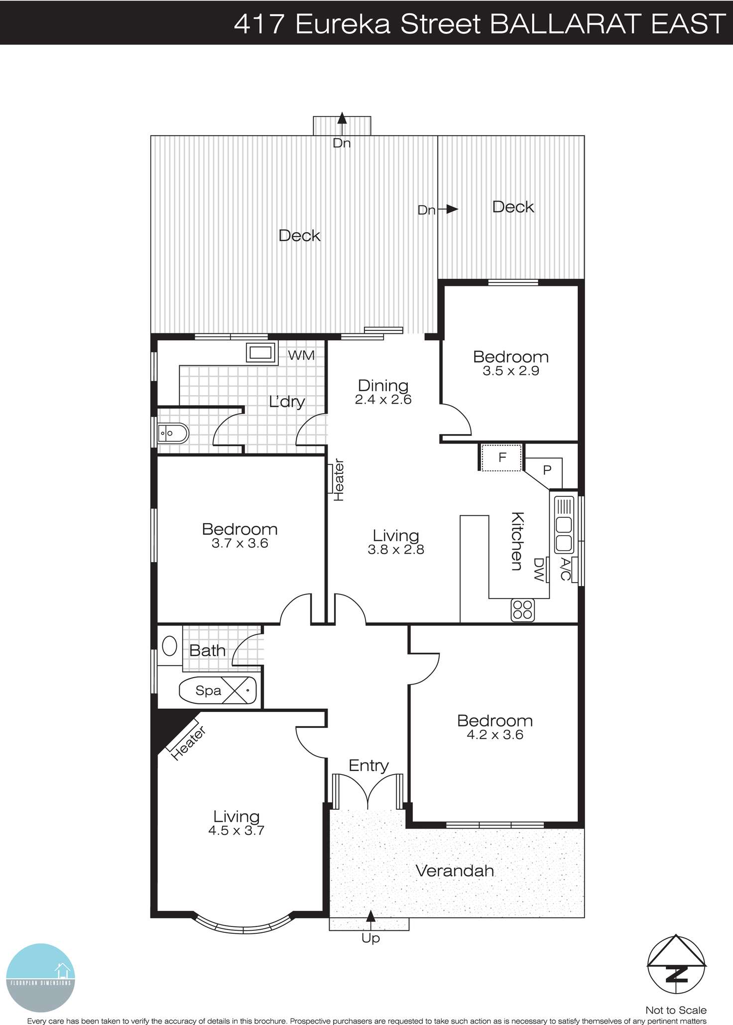 Floorplan of Homely house listing, 417 Eureka Street, Ballarat East VIC 3350