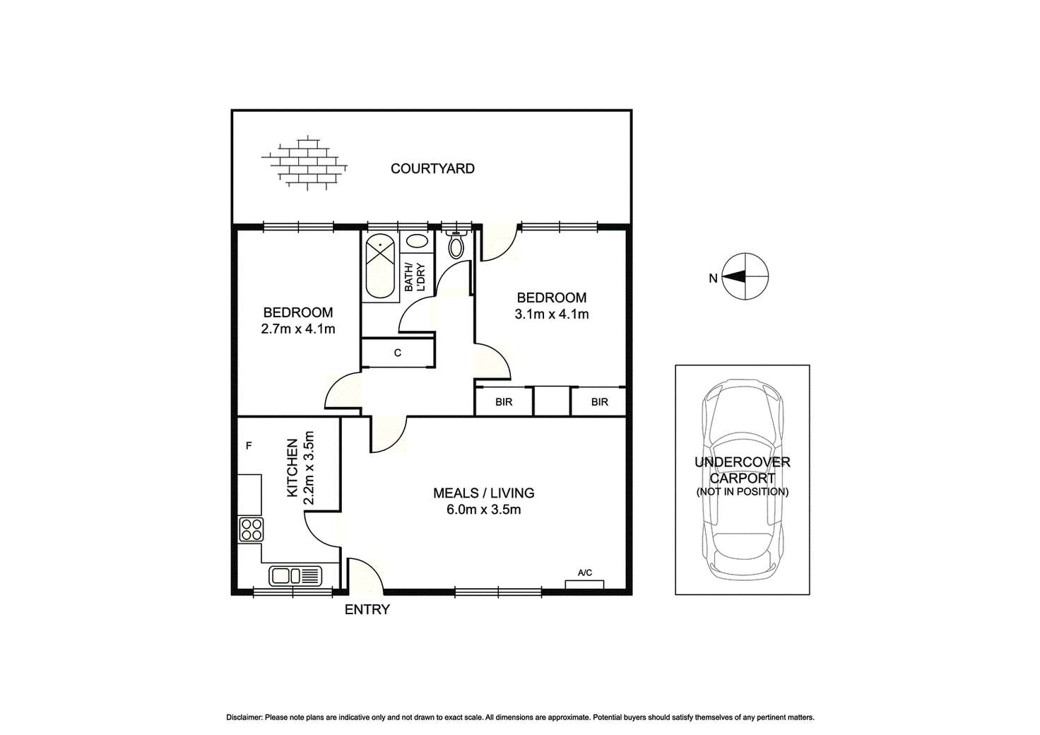 Floorplan of Homely unit listing, 1-5/16 Oakleigh Street, Oakleigh East VIC 3166