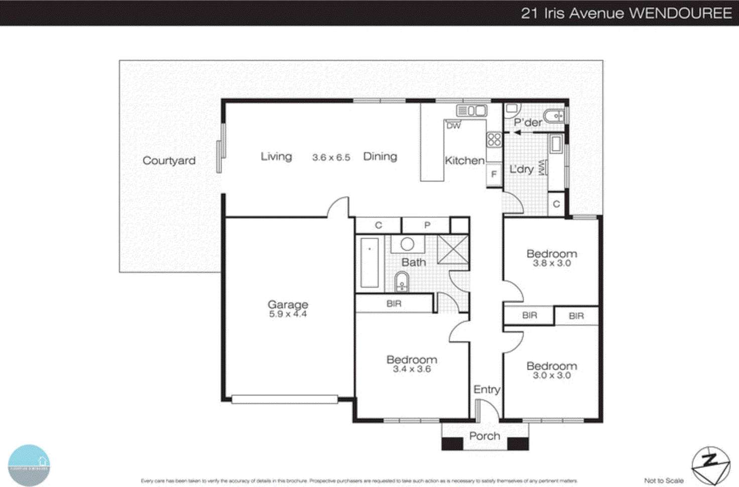 Floorplan of Homely house listing, 21 Iris Avenue, Wendouree VIC 3355