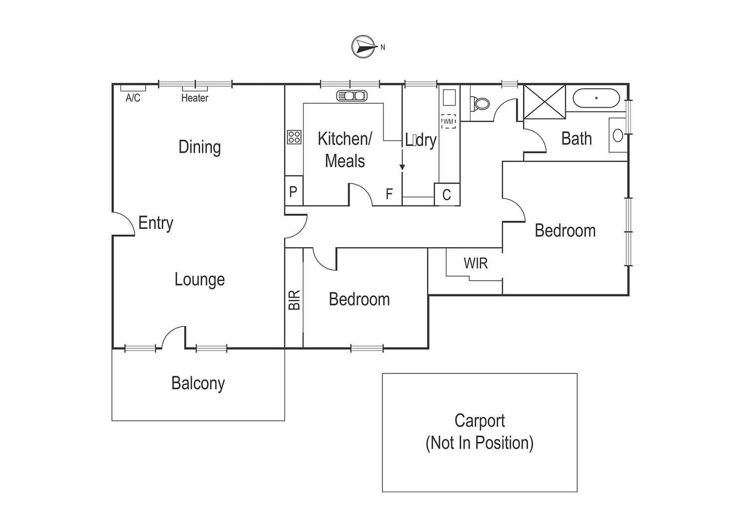 Floorplan of Homely apartment listing, 18/127 Hawdon Street, Heidelberg VIC 3084