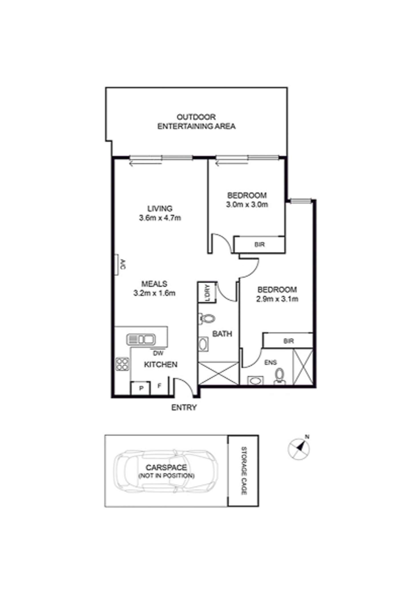Floorplan of Homely apartment listing, 115/125 Turner Street, Abbotsford VIC 3067