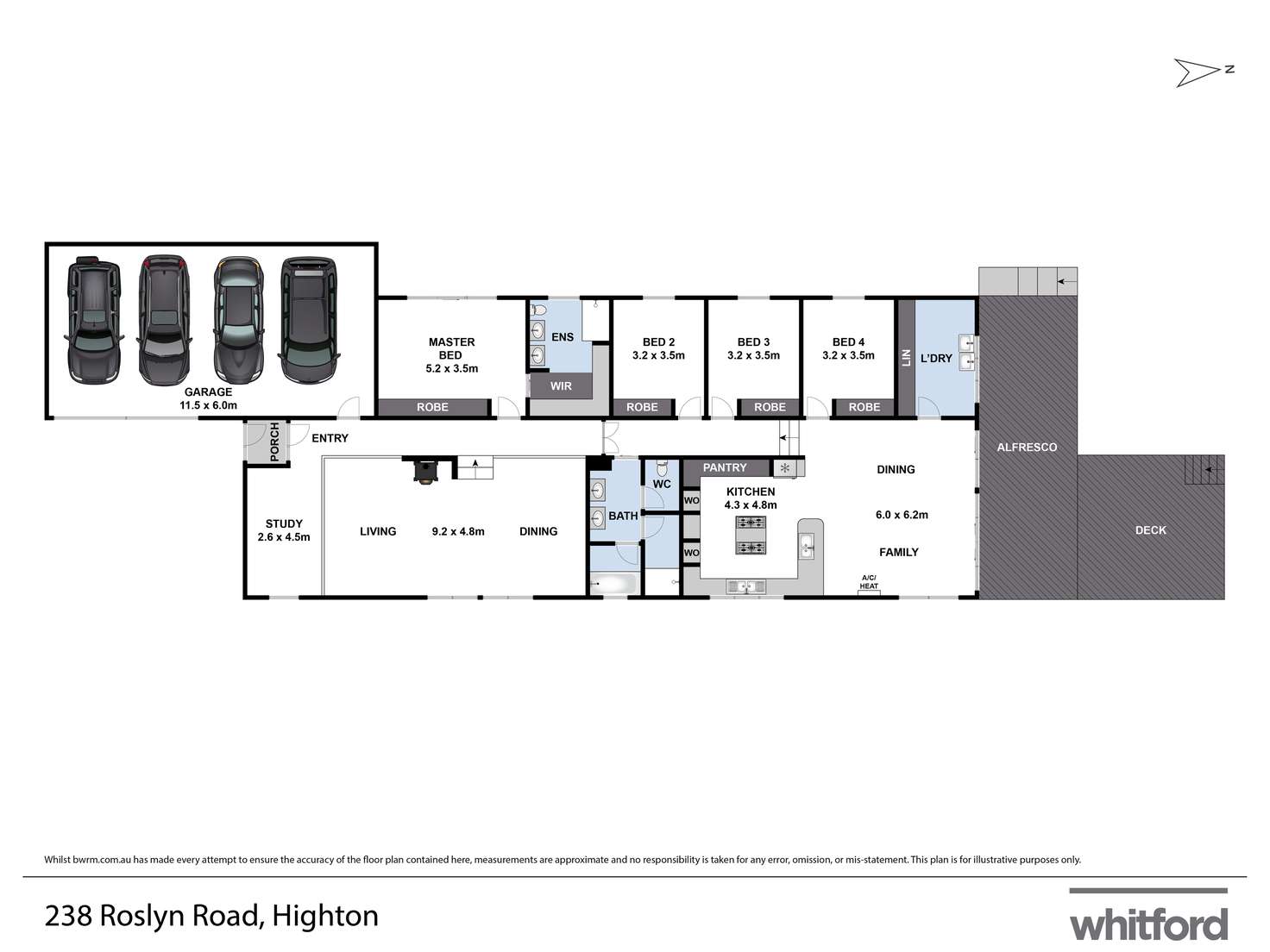 Floorplan of Homely house listing, 238 Roslyn Road, Highton VIC 3216