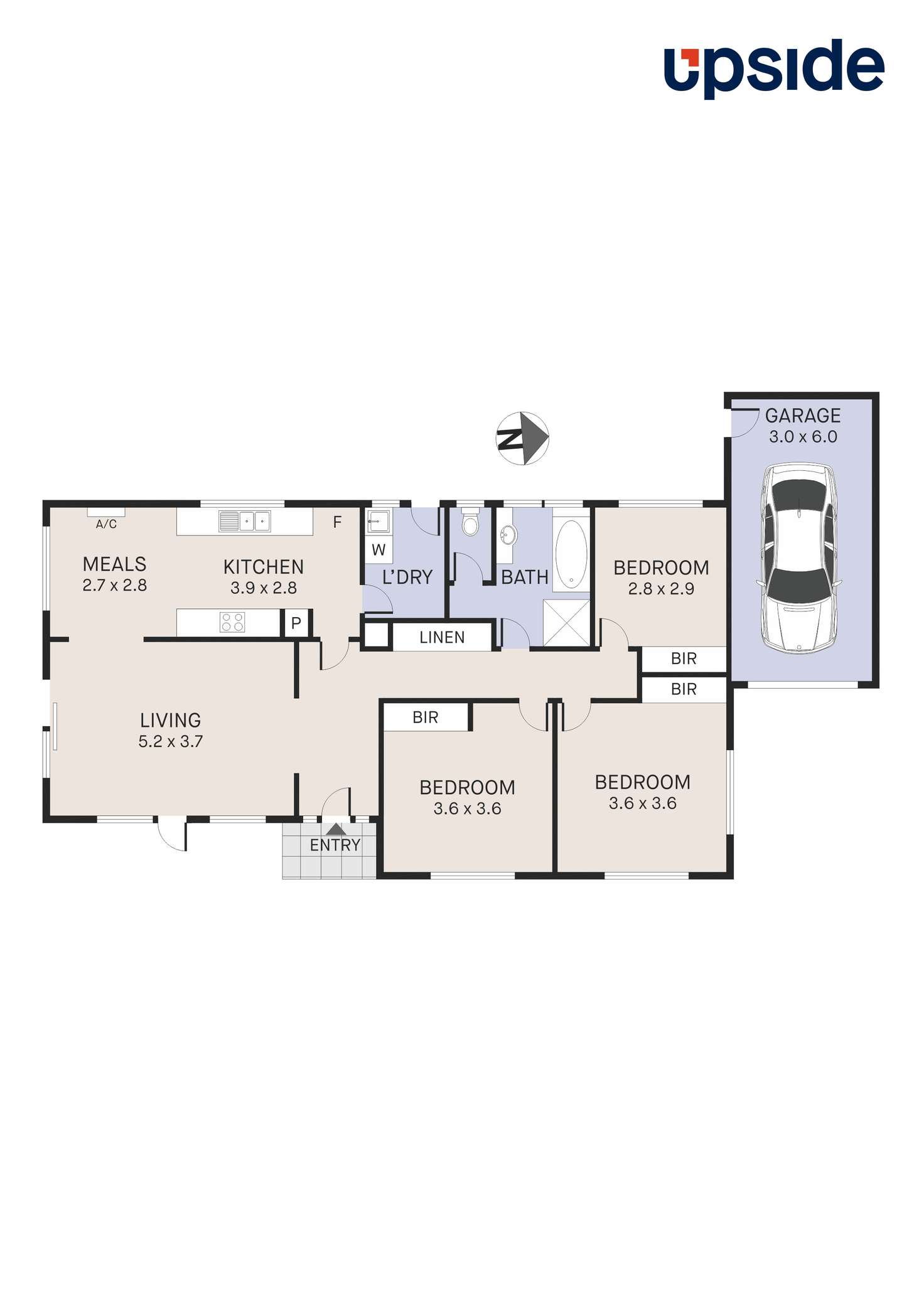 Floorplan of Homely unit listing, 1/75 Bondi Avenue, Frankston VIC 3199