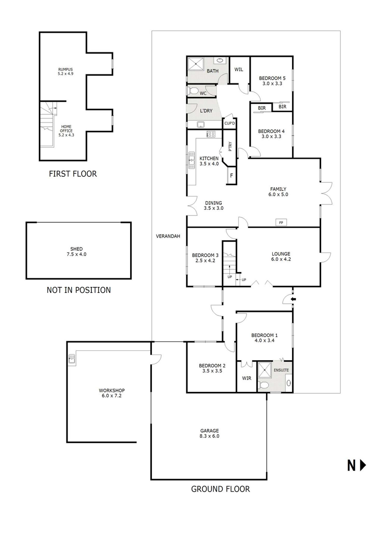 Floorplan of Homely house listing, 18 McDonald Drive, Wandong VIC 3758