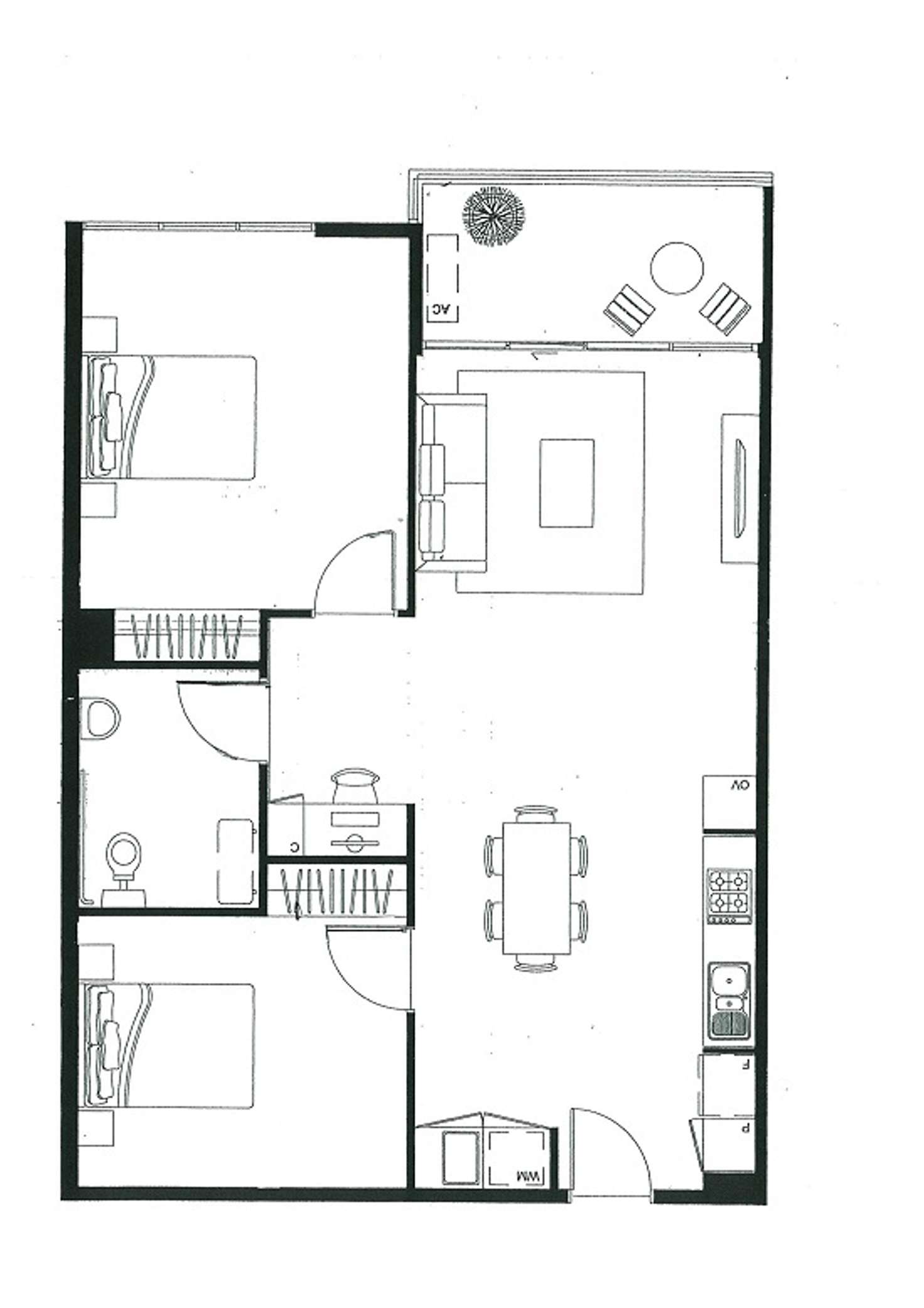 Floorplan of Homely apartment listing, D 309/42 Hutchinson Street, Brunswick East VIC 3057