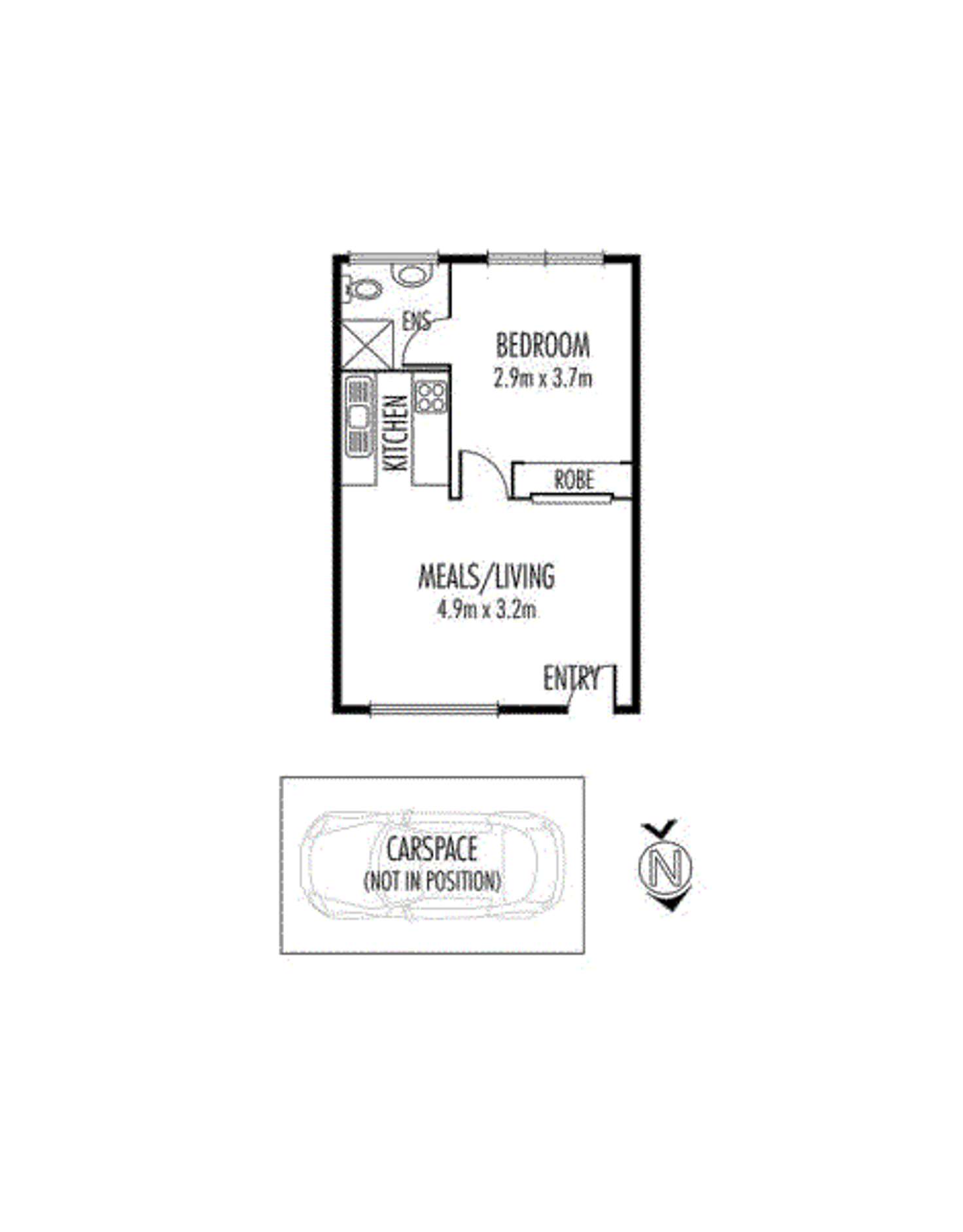 Floorplan of Homely apartment listing, 8/30 Rathmines Street, Fairfield VIC 3078