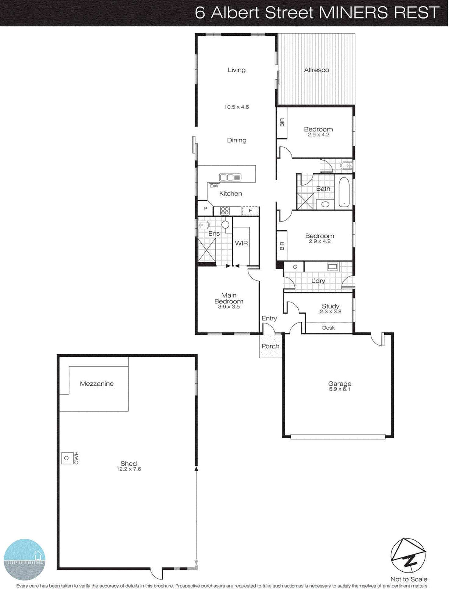 Floorplan of Homely house listing, 6 Albert Street, Miners Rest VIC 3352