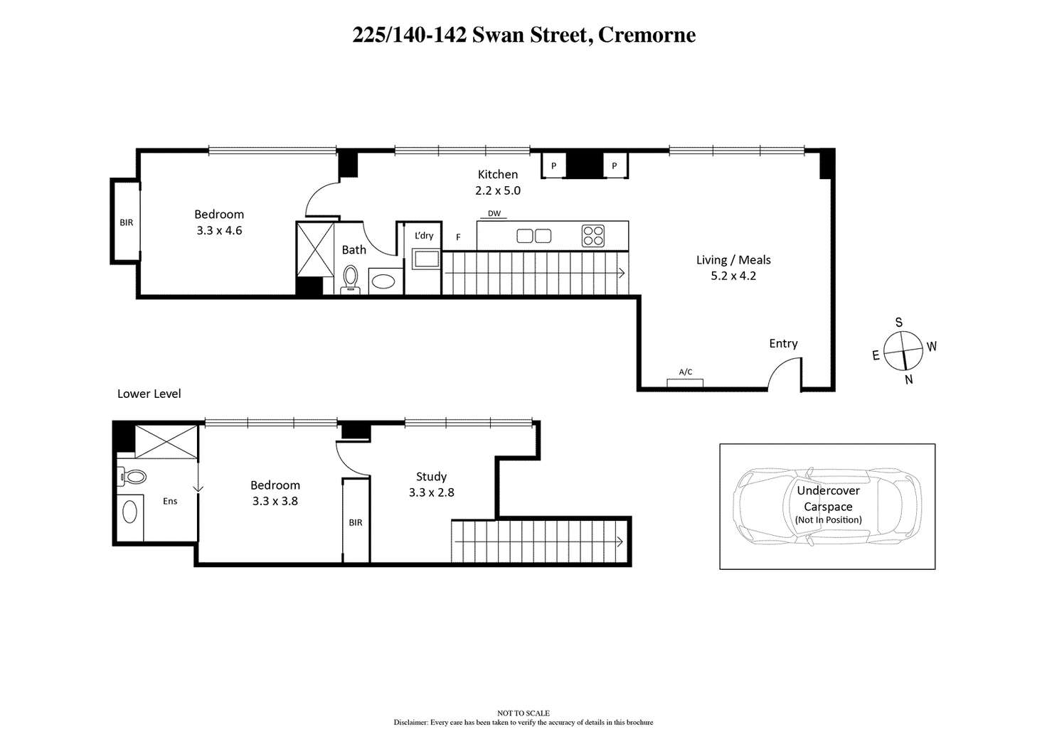 Floorplan of Homely apartment listing, 225/140-142 Swan Street, Cremorne VIC 3121