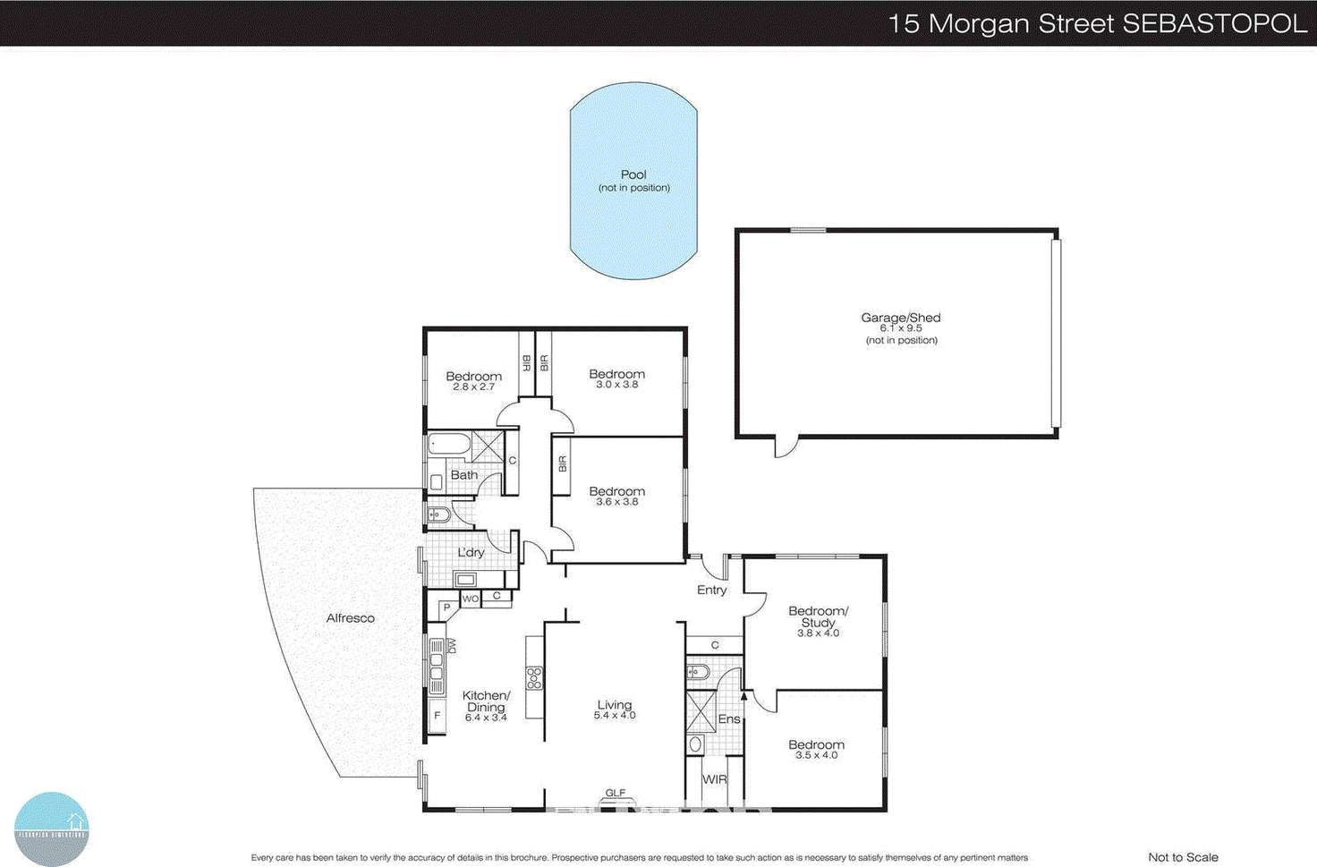 Floorplan of Homely house listing, 15 Morgan Street, Sebastopol VIC 3356