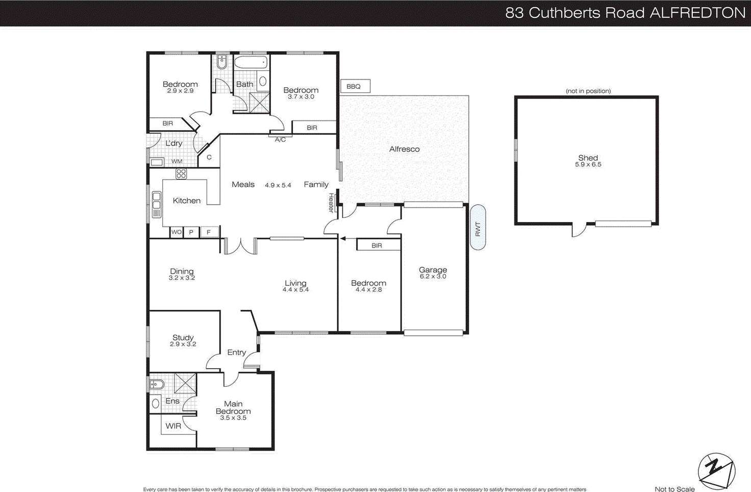 Floorplan of Homely house listing, 83 Cuthberts Road, Alfredton VIC 3350