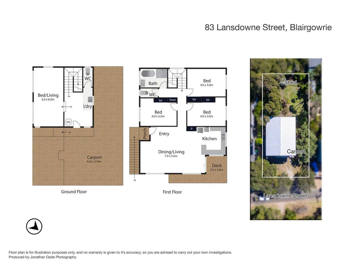 Floorplan of Homely house listing, 83 Lansdowne Street, Blairgowrie VIC 3942