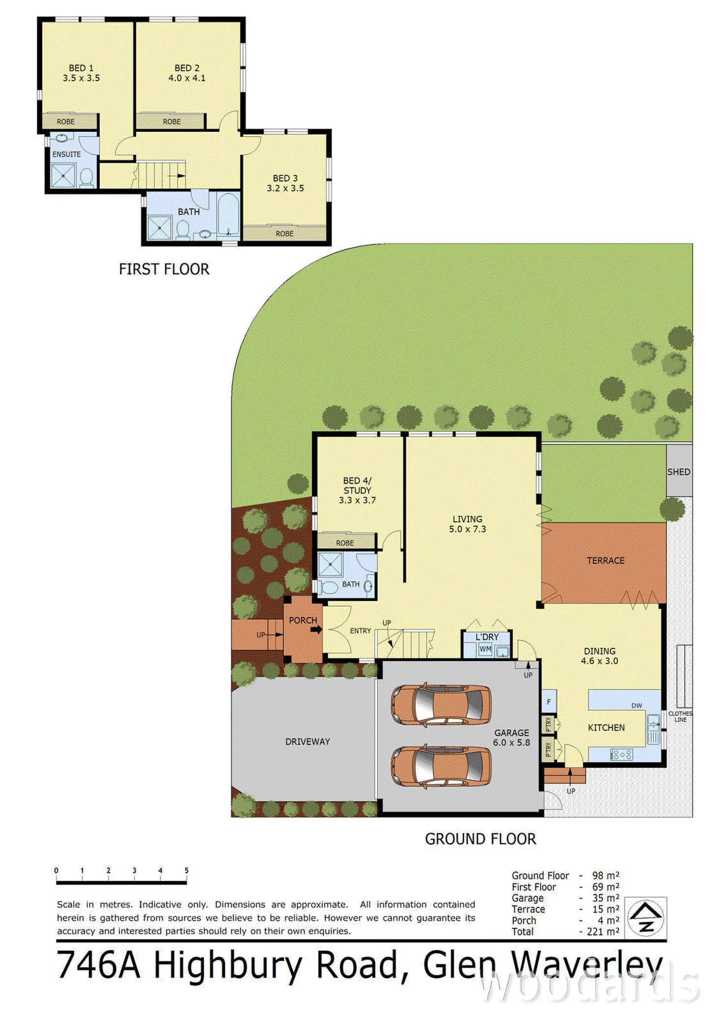 Floorplan of Homely townhouse listing, 746A Highbury Road, Glen Waverley VIC 3150