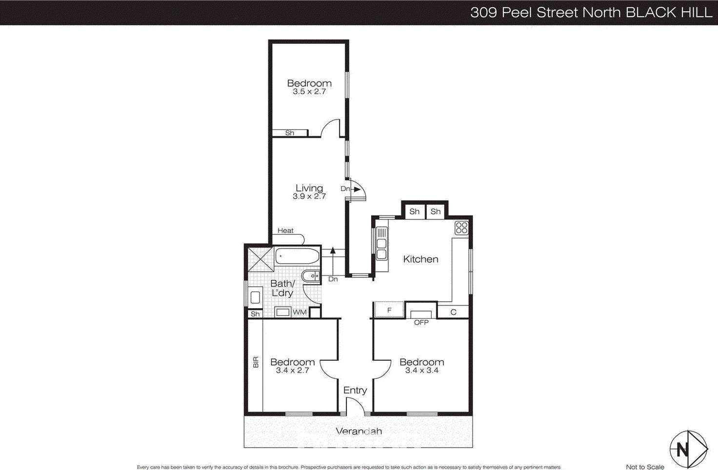 Floorplan of Homely house listing, 309 Peel Street North, Black Hill VIC 3350