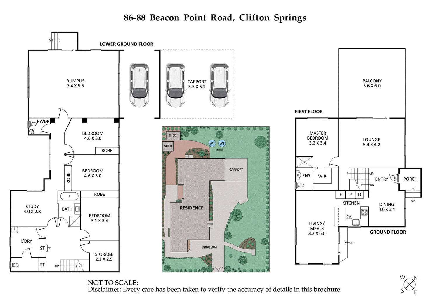 Floorplan of Homely house listing, 86-88 Beacon Point Road, Clifton Springs VIC 3222
