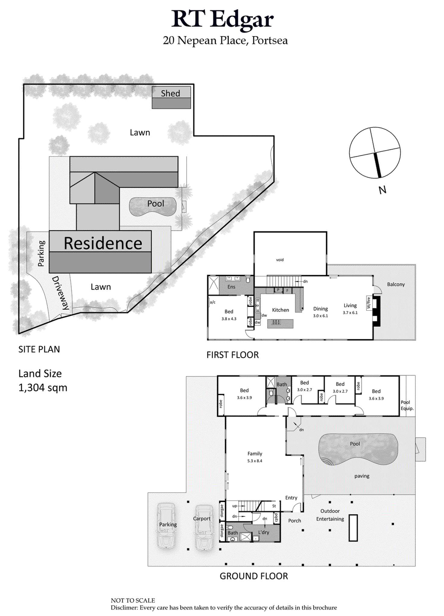 Floorplan of Homely house listing, 20 Nepean Place, Portsea VIC 3944