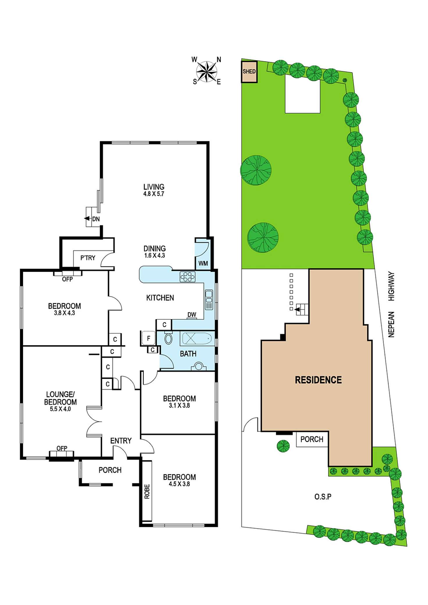 Floorplan of Homely house listing, 2 Oakwood Avenue, Brighton VIC 3186