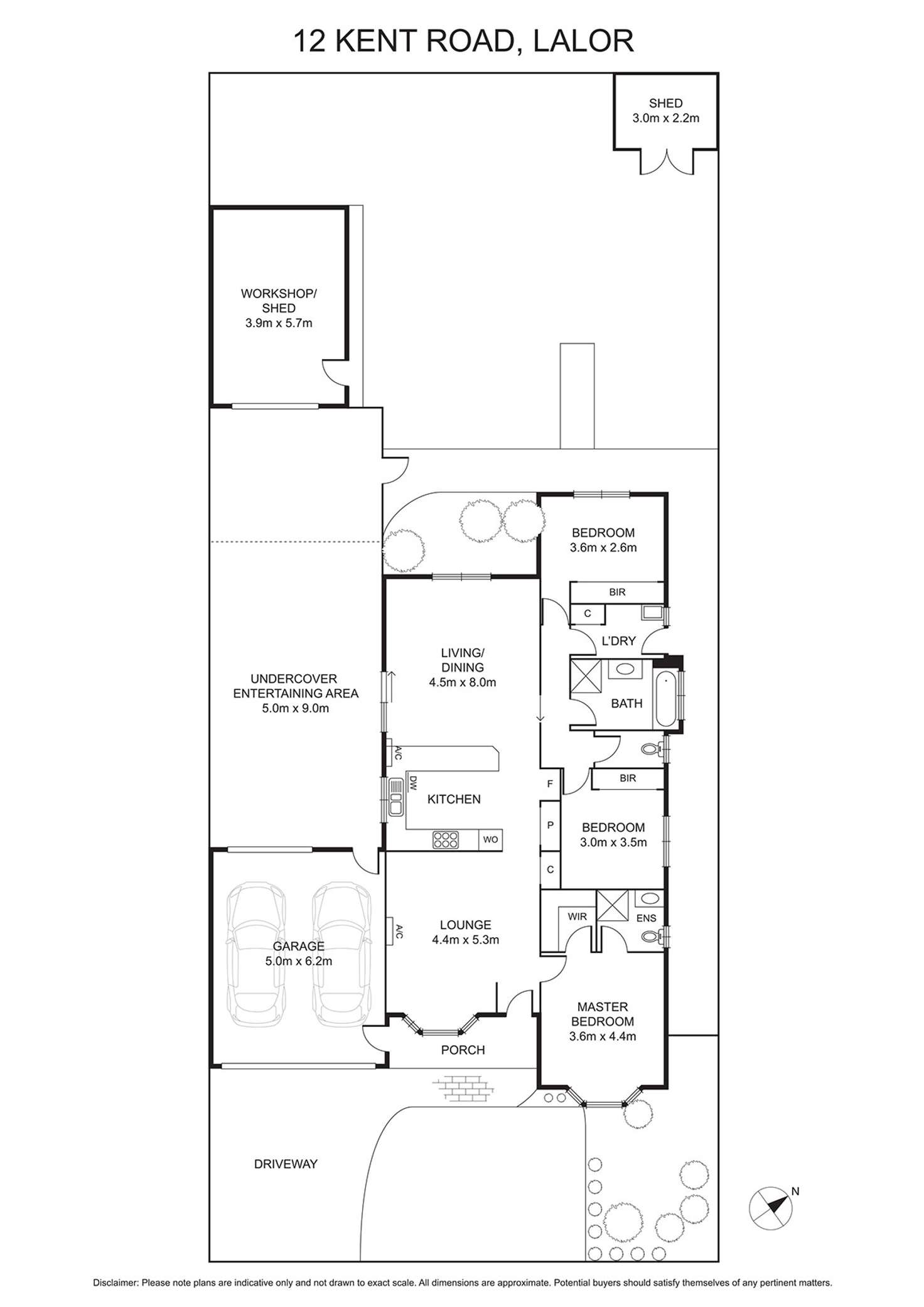 Floorplan of Homely house listing, 12 Kent Road, Lalor VIC 3075