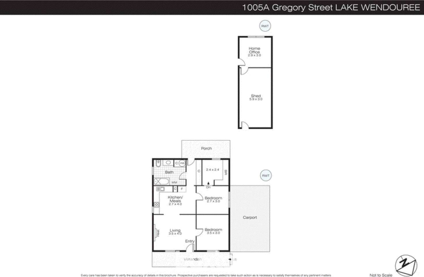 Floorplan of Homely house listing, 1005A Gregory Street, Lake Wendouree VIC 3350